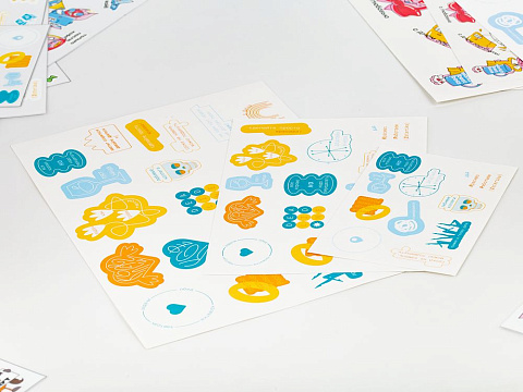 Наклейки бумажные Sticker Pack на заказ, L - рис 5.