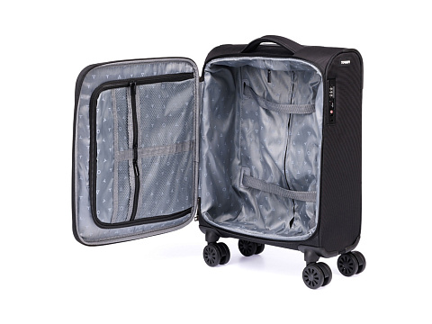 Чемодан TORBER БРОСНО, чёрный, нейлон 600D, 36,5 х 20 х 54 см, 32 л - рис 4.