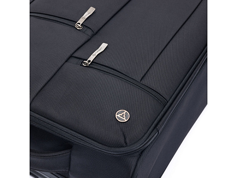 Чемодан TORBER СЕЙД, чёрный, нейлон 600D, 36,5 х 19 х 54 см, 32 л - рис 9.