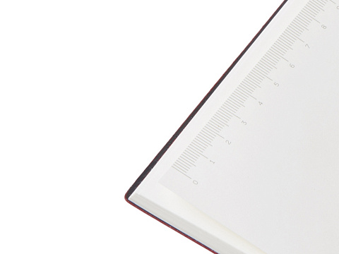 Блокнот А5 Bradbury, гибкая обложка, 80 листов 80 гр/м2 FSC бумага, красный - рис 6.