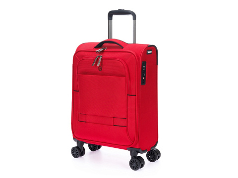 Чемодан TORBER БРОСНО, красный, нейлон 600D, 36,5 х 20 х 54 см, 32 л