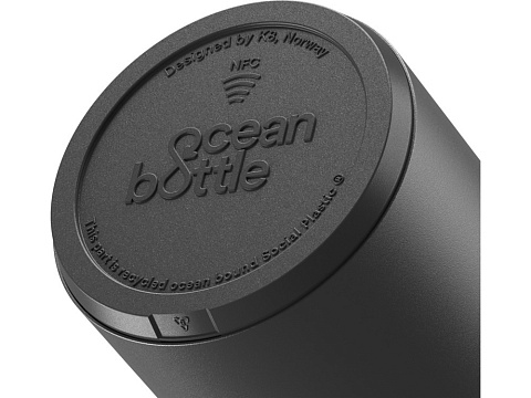 Бутылка для воды Ocean Bottle с вакуумной изоляцией объемом 750 мл, сплошной черный - рис 6.