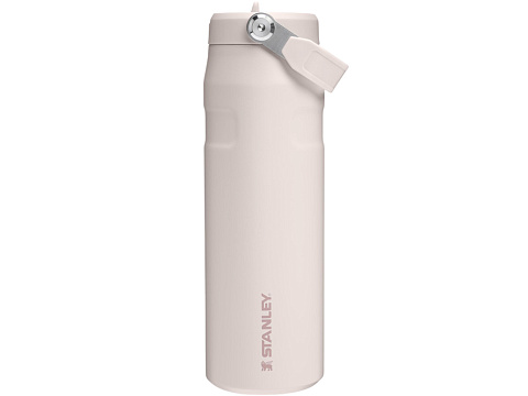 Бутылка для воды объемом 700 мл с откидной трубочкой Stanley IceFlow™ 2.0 - Light pink - рис 2.