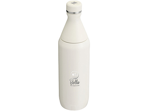 Бутылка для воды Stanley All Day Slim объемом 600 мл - Cream - рис 4.