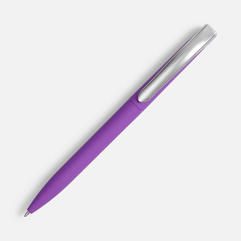 Ручка шариковая Pin Soft Touch, ver.2, фиолетовая - рис 3.