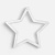 Подвеска «Звезда», 3D-печать, белая - миниатюра