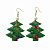 Новогодние серьги Елочки - миниатюра