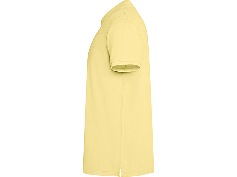 Рубашка поло Cobain унисекс, солнечно-желтый выстиранный WASHED - рис 4.