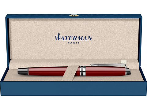 Ручка-роллер Waterman Expert Dark Red Lacquer CT Black, стержень: Fblk - рис 6.