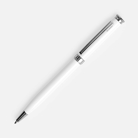 Ручка шариковая Finn Chrome, белая - рис 2.