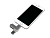 USB-флешка на 32 Гб, интерфейс USB3.0, поворотный механизм,c дополнительными разъемами для I-phone Lightning и Micro USB,  полностью металлический корпус, серебро - миниатюра - рис 4.