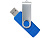 USB3.0/USB Type-C флешка на 16 Гб Квебек C, синий - миниатюра - рис 2.