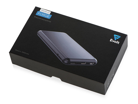 Внешний аккумулятор Forge v.2, металл, 10000mah, серебристый - рис 8.