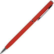 Ручка шариковая автоматическая BrunoVisconti® PALERMO цвет корпуса красный, soft-touch, 0.7 мм
