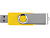 Флеш-карта USB 2.0 16 ГБ Квебек, желтый - миниатюра - рис 4.