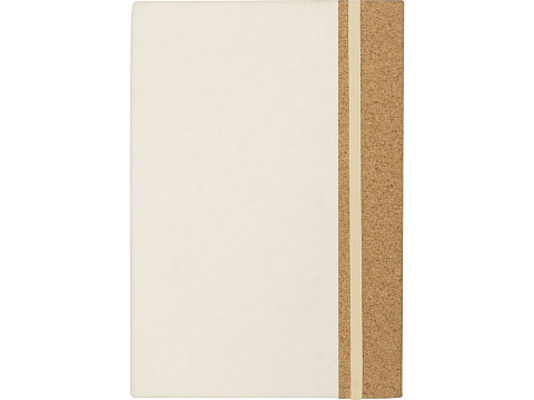 Блокнот из молочной бумаги и пробки A5 Milky, натуральный - рис 2.