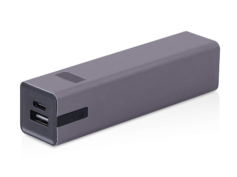 Внешний аккумулятор Rail, 5000 mAh, темно-серый