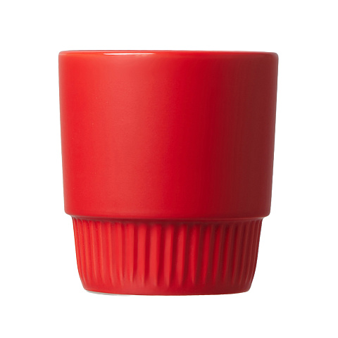 Керамическая кружка с граненым дном Нэкс 310 мл, красный - рис 4.