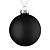Елочный шар Finery Matt, 10 см, матовый черный - миниатюра - рис 2.