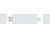 Mulan Двойной USB 2.0-хаб, белый - миниатюра - рис 2.