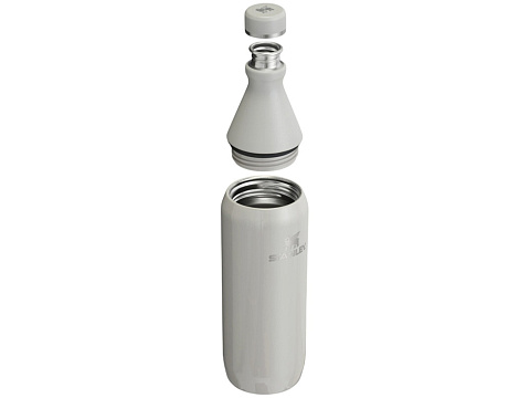 Термобутылка для воды Stanley All Day Slim объемом 600 мл - Серый - рис 2.
