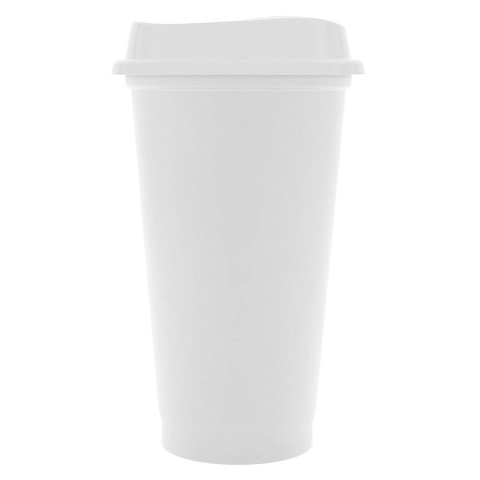 Стакан с крышкой Color Cap White, белый